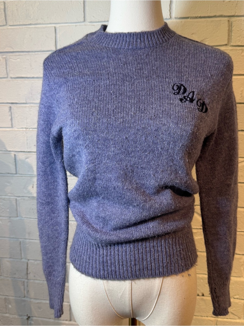 Vintage 70s 80s Barrel Purple Sweater with DAD Womens XS/S